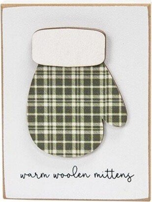 Warm Woolen Mittens Block - 4” high by 3” wide