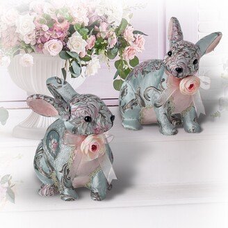 Paisley And Velvet Bunny 10 Set of 2