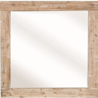 Furniture Marlow Rough Sawn Multi Rectangular Dresser Mirror - Rough Sawn Multi