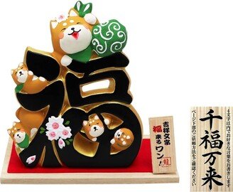 Japanese Cute Lucky Dog Figurine