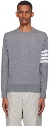 Gray 4-Bar Sweater