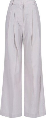 Pleat Detailed High-Waisted Trousers