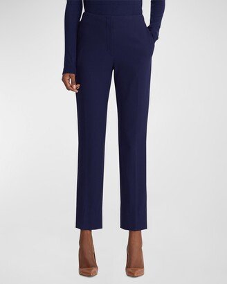 Simone Wool Straight-Leg Pants