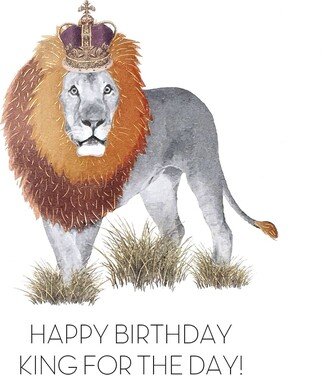 Five Dollar Shake Lion King Birthday Card