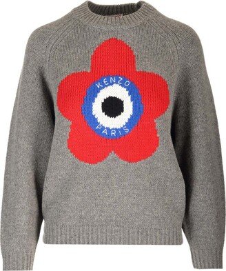 Boke Flower Crewneck Knitted Jumper-AB