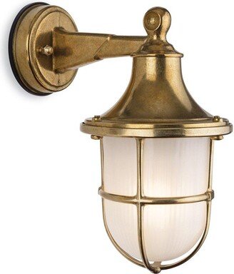 Netlighting Nautic Outdoor Brass Wall Lantern Brass IP64 E27