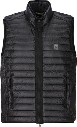 Logo Patch Puffer Vest-AE