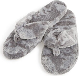 Women's Fleece Flip Flop Slippers