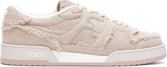 Match FF Motif Lace-Up Sneakers