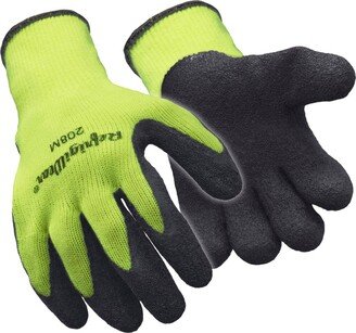 Men's HiVis Ergo Grip Latex Coated Work Gloves High Visibility (Pack of 12 Pairs)