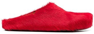 Sabot calf-hair slipper