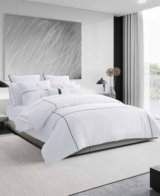 Zig Zag Cotton Sateen 3 Piece Duvet Cover Set, King