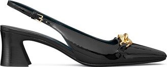 Jessa Leather Slingback Pumps