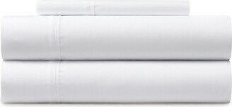 Ashton Solid Pipe Trim 4-Piece Sheet Set - Queen Size