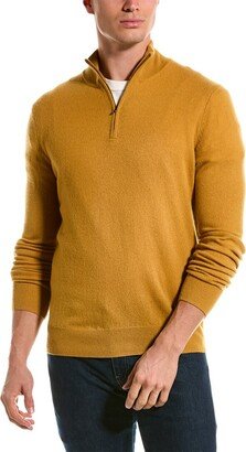 Cashmere 1/4-Zip Mock Sweater-AE