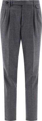 Pleated Flannel Pants