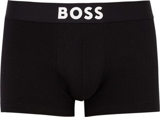 Logo Stretch-cotton Trunks