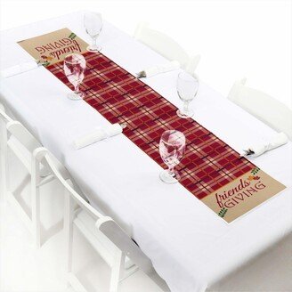Big Dot Of Happiness Friends Thanksgiving Feast - Petite Party Paper Table Runner - 12 x 60 inches