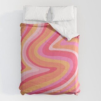 Sunshine Melt – Pink & Peach Palette Comforter