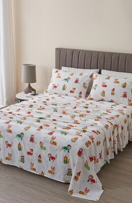 Woven & Weft Holiday Print Turkish Cotton Sheet Set