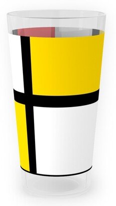 Outdoor Pint Glasses: Mondrian Outdoor Pint Glass, Multicolor