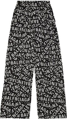 Logo Strips Pajama Pants