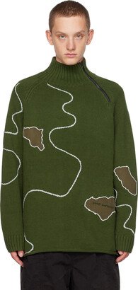 Green Relief Turtleneck