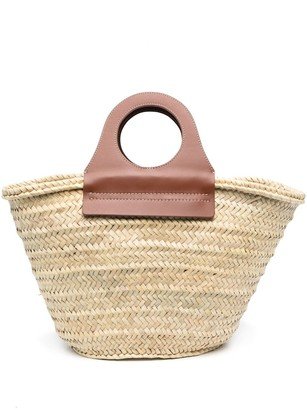 Woven-Straw Tote Bag