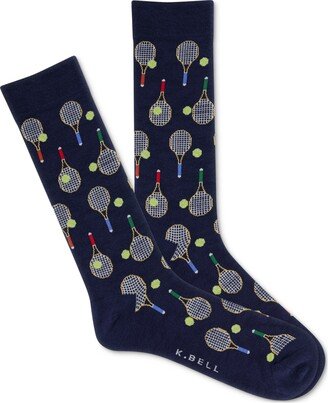 K. Bell Socks Men's Racket Repeat Crew Socks