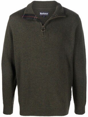 Zip-Up Wool Jumper