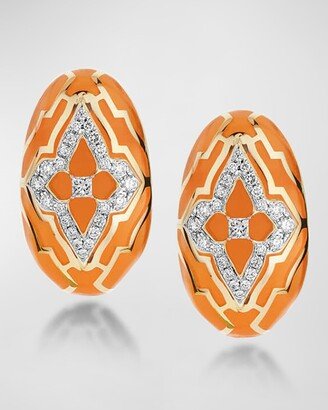 Farah Khan Atelier 18K Yellow Gold Flush Orange Mumbai Day Dreamer Earrings