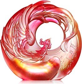 Liuli The Heart Points To The Future Vermillion Bird Illuminate Crystal Figure