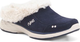 TJMAXX Suede Luxury 2 Lined Clogs For Women