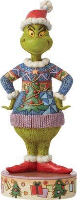 Jim Shore Grinch Wearing Ugly Sweater Figurine
