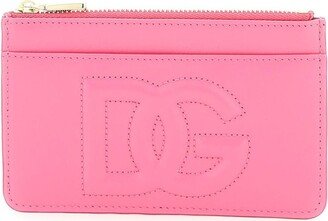 Logo Embossed Zipped Wallet-AB