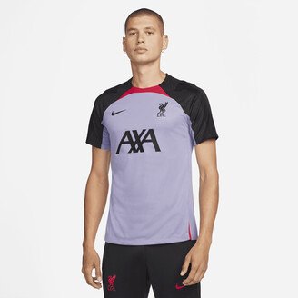 Liverpool FC Strike Men's Dri-FIT Short-Sleeve Soccer Top in Purple