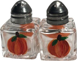 Hand Painted Pumpkin Mini Salt Shakers