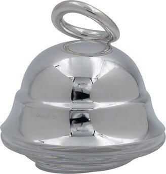 Vertigo silver-plated individual butter dish