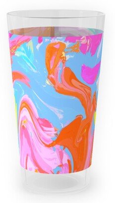 Outdoor Pint Glasses: Summer Splash Outdoor Pint Glass, Multicolor