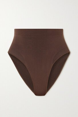 Seamless Sculpt Mid Waist Brief - Cocoa