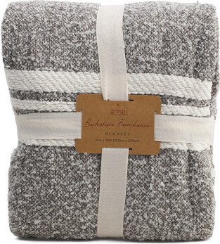 TJMAXX Chenille Striped Boucle Blanket