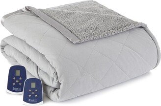 Shavel Home Products Micro Flannel Reverse To Sherpa Electric Blanket-AC