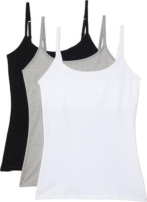 Organic Cotton Shelf Bra Camisole 3-Pack (Basics) Women's Sleeveless