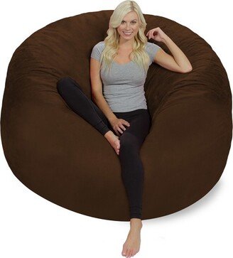 6' Huge Bean Bag Chair with Memory Foam Filling and Washable Cover - Relax Sacks