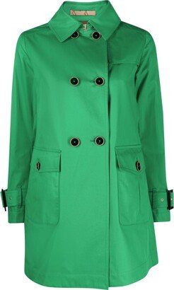 Double-Breasted Cotton Trench Coat-AB