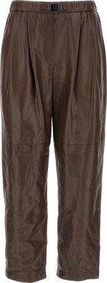 Leather strap pants