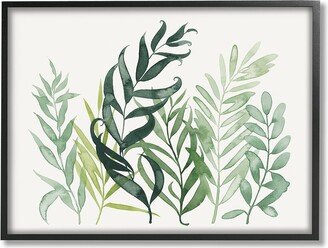 Stupell Layered Plant Leaves Botanical Framed Giclee Wall Art By Grace Popp