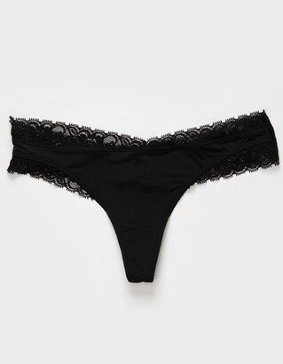 LOVE LIBBY Lace Trim Thong