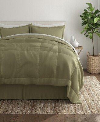 A Beautiful Bedroom 6 Piece Lightweight Bed in a Bag Set by The Home Collection, Twin Xl