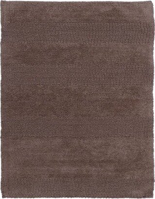 Splendid Striped Soft Plush Cotton Bath Rug 22 X 60 Stone by Castle Hill London